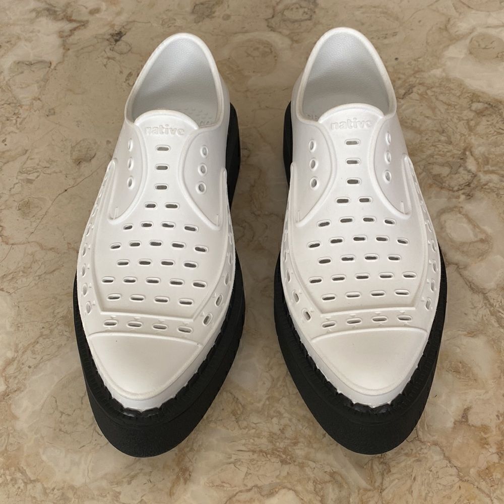 George X Native White Black Platform Creepers - Picture 4 of 15